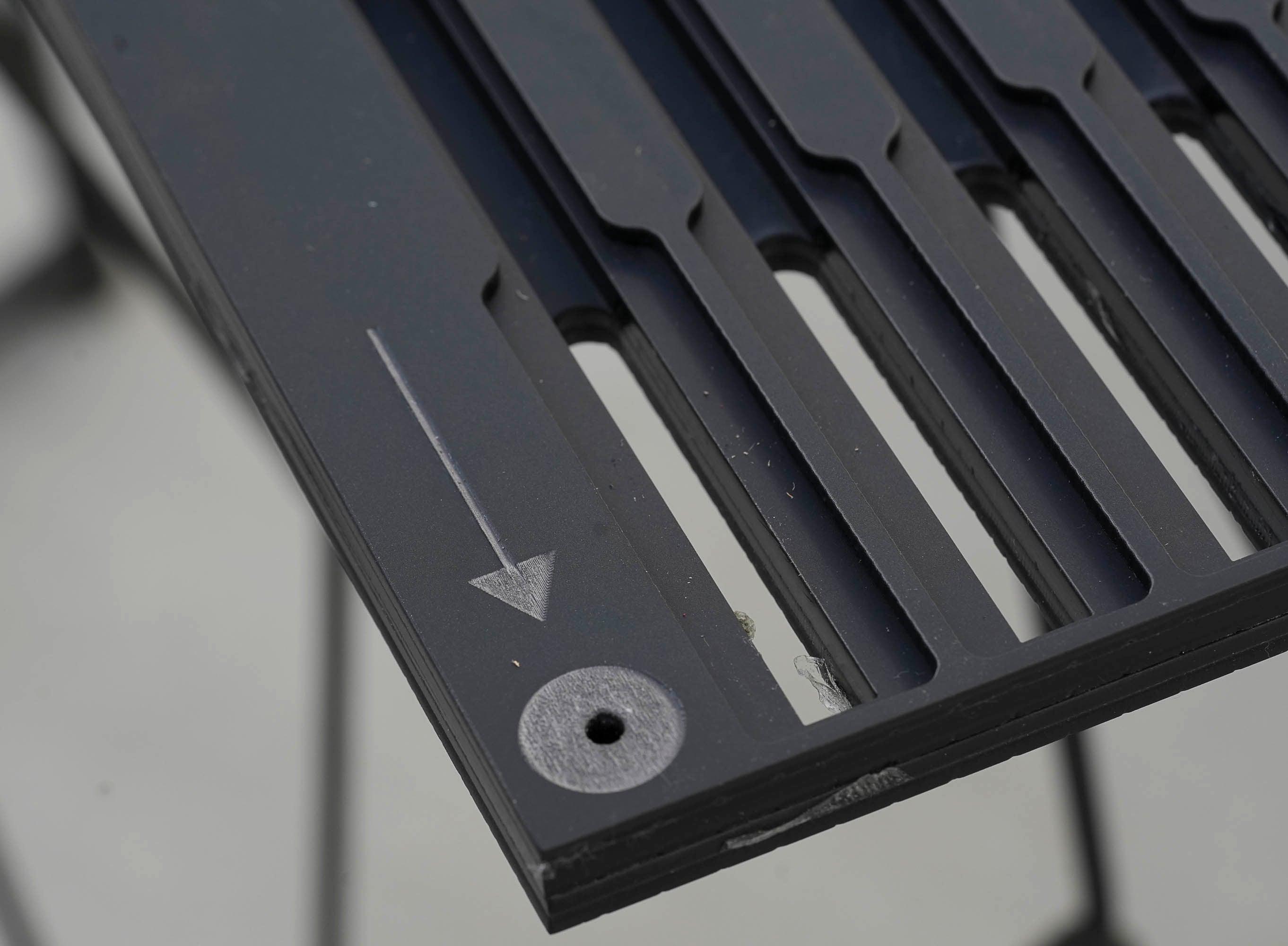 Straight Edge Pen Printing Jig for Roland LEF 12/12i UV Printer with PDF Template