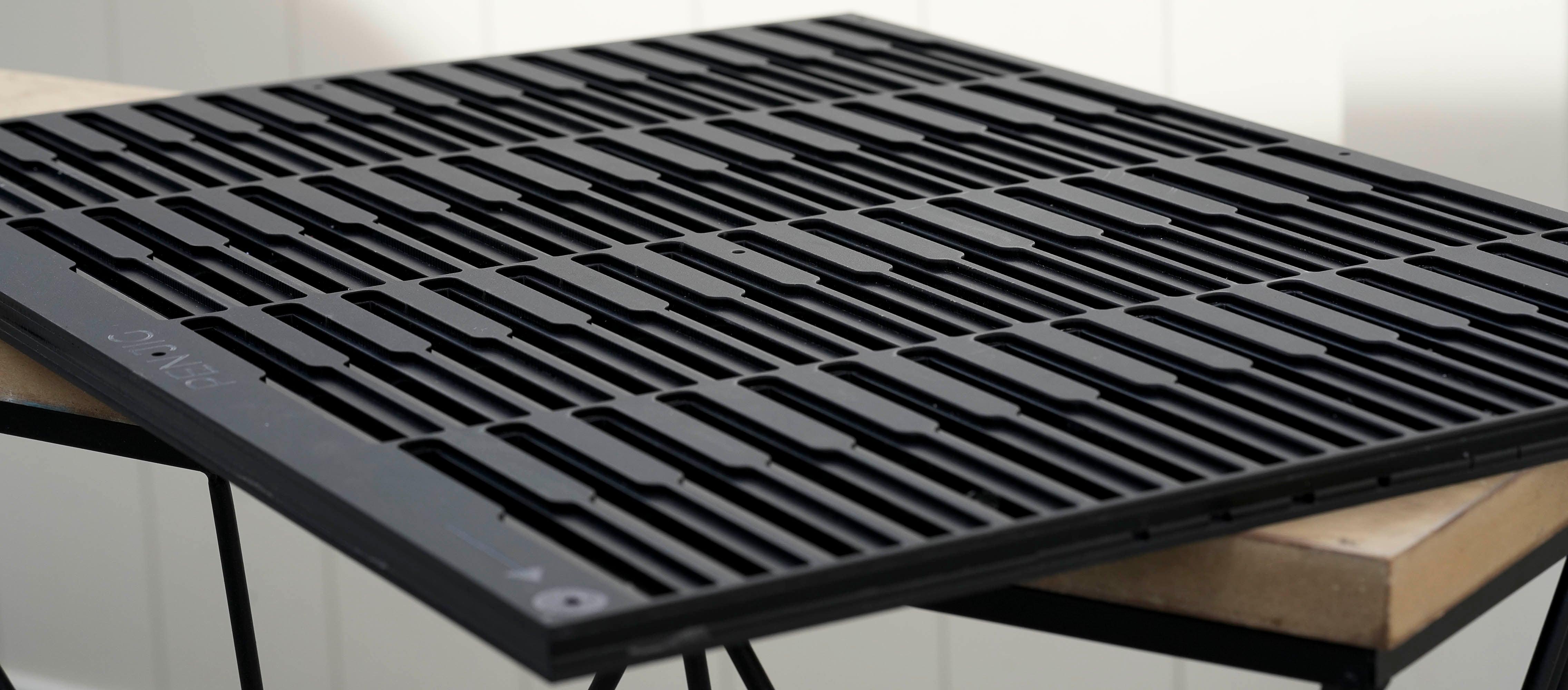 Straight Edge Pen Printing Jig for Logojet UVX40R PLUS SE UV Printer with PDF Template (36 Pen)