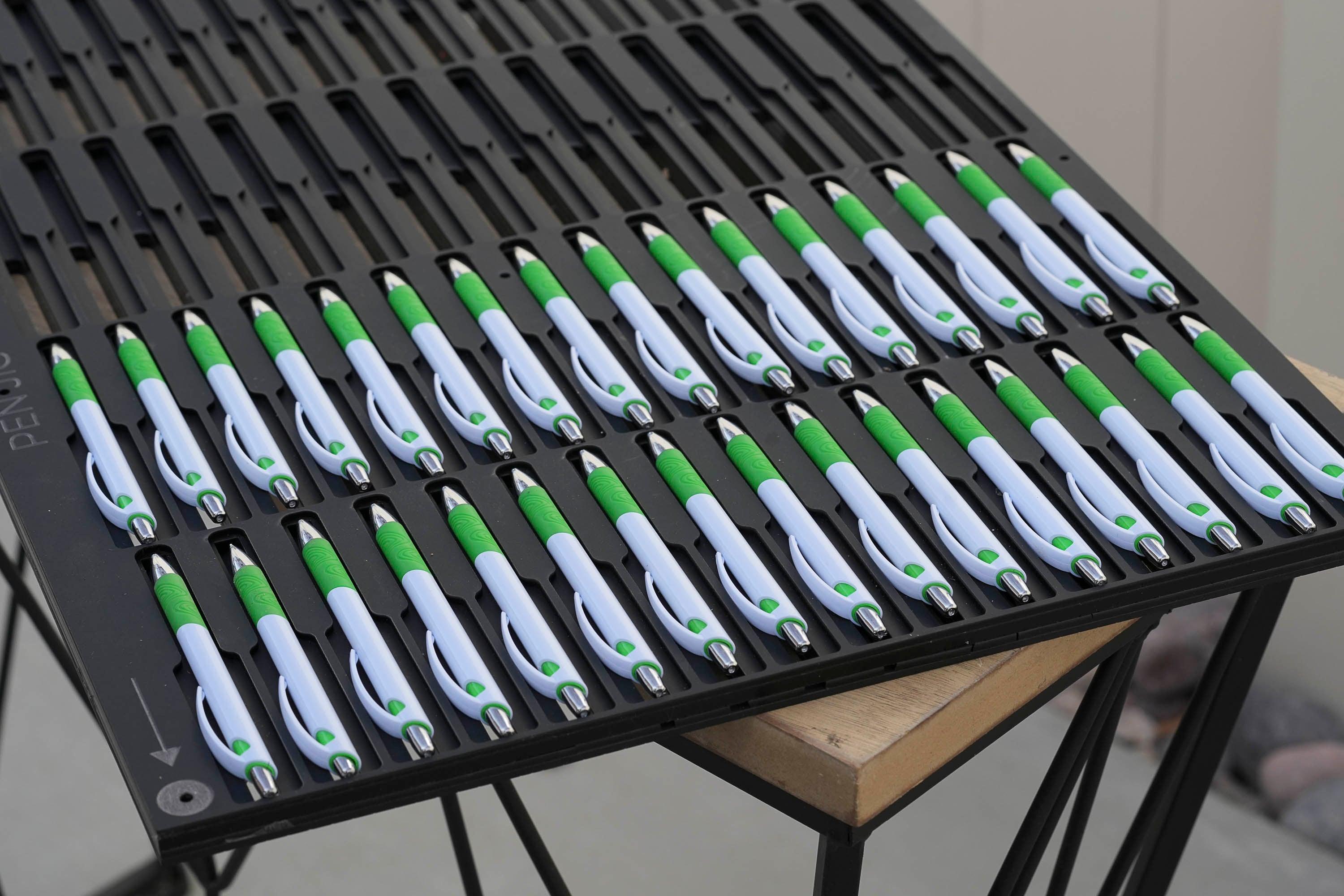 Straight Edge Pen Printing Jig for MIMAKI UJF 6042/6042 MKII/6042 MK IIe UV Printer with PDF Template (64 Pen)