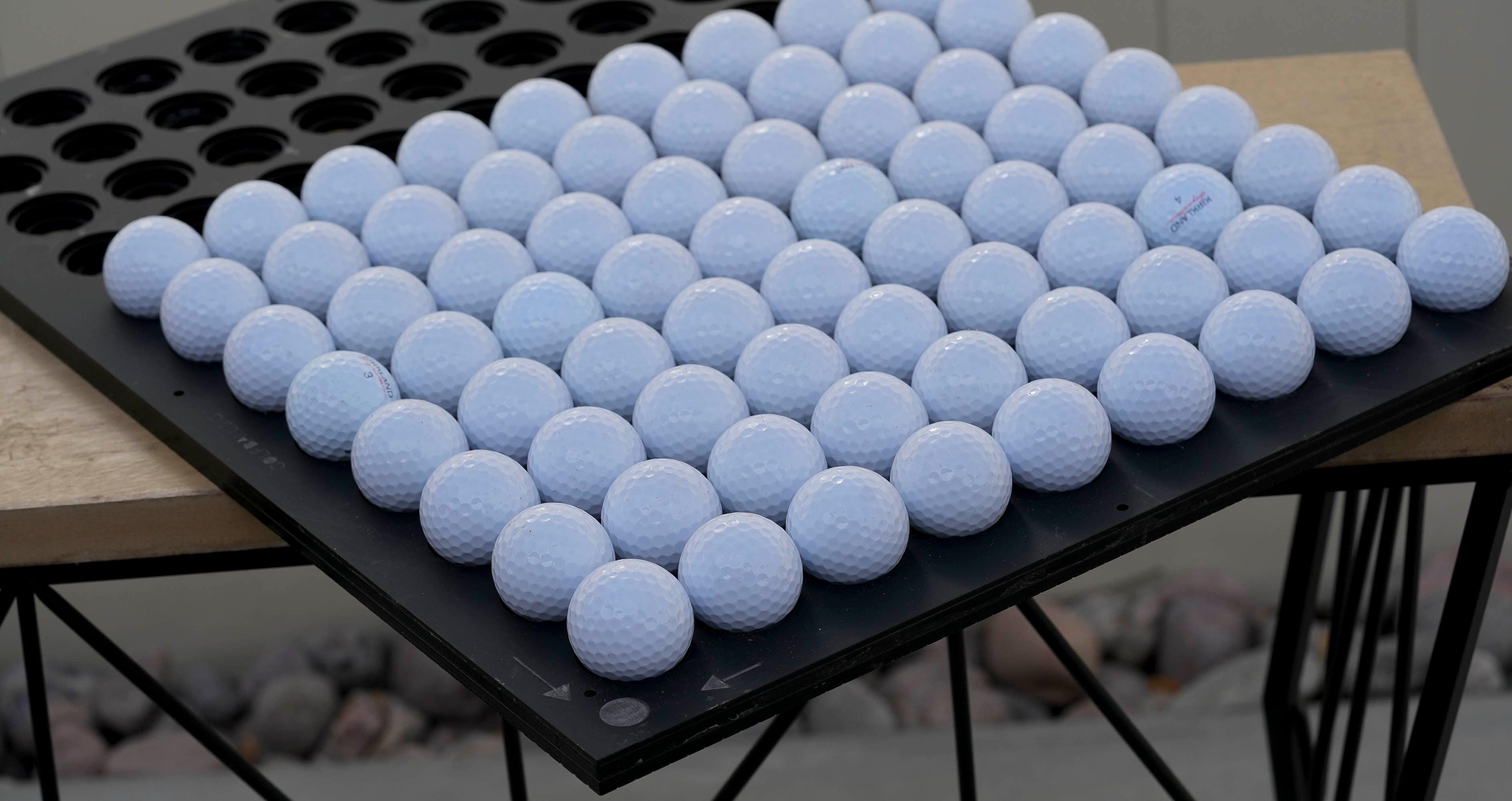 Golf Ball Printing Jig Roland LEF 300/2-300/2-300D Flatbed Printer (90 Golf Balls) with PDF Template