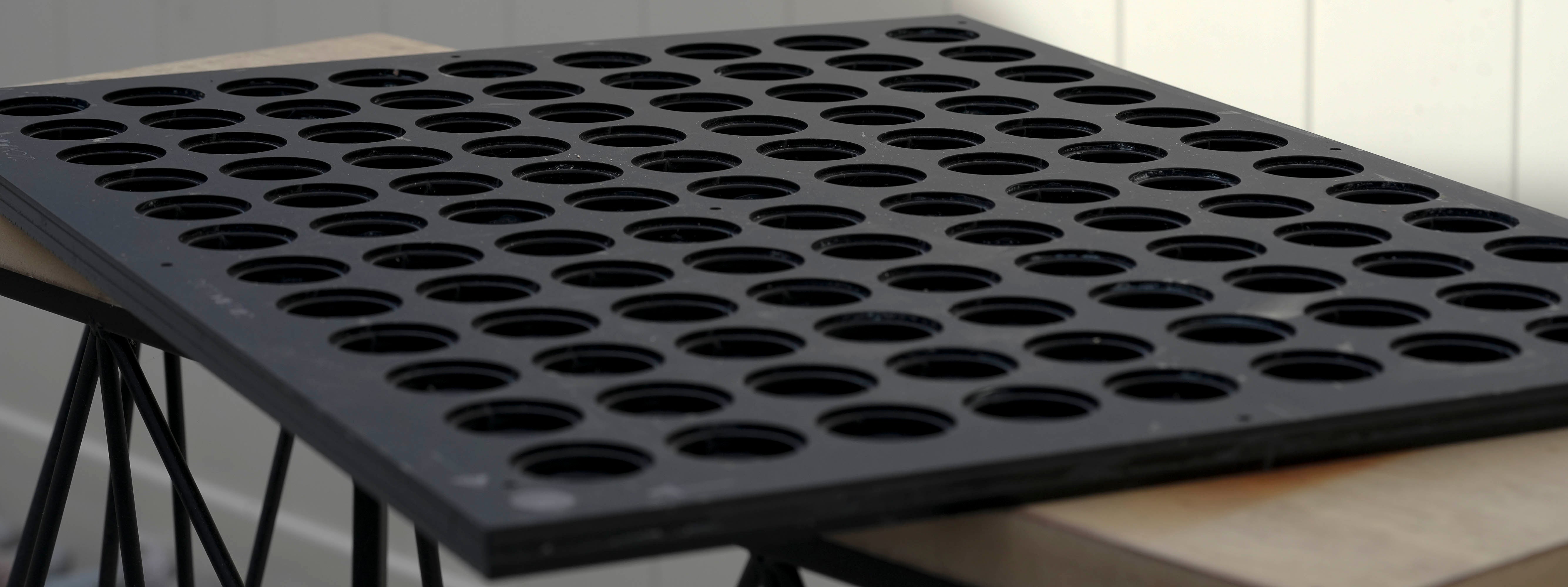 Golf Ball Printing Jig plus Top Plate for Mimaki UJF 6042/Mimaki UJF 6042 MK II/Mimaki UJF 6042 MK IIe Flatbed Printer (96 Golf Balls) with PDF Template