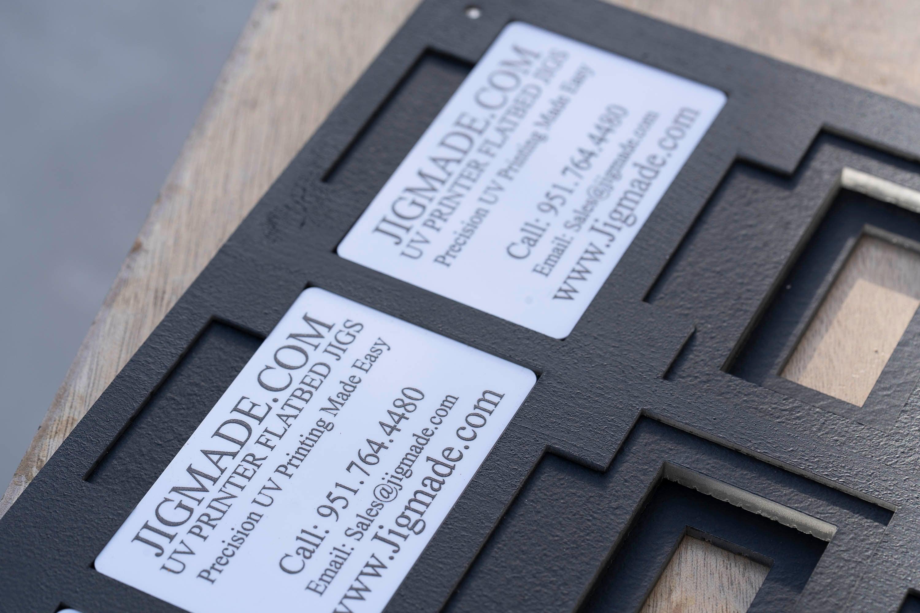 Business Card Printing Jig for MIMAKI UJF 3042/3042 MKII/3042 MK IIe UV Printer with PDF Template (3.5" x 2")