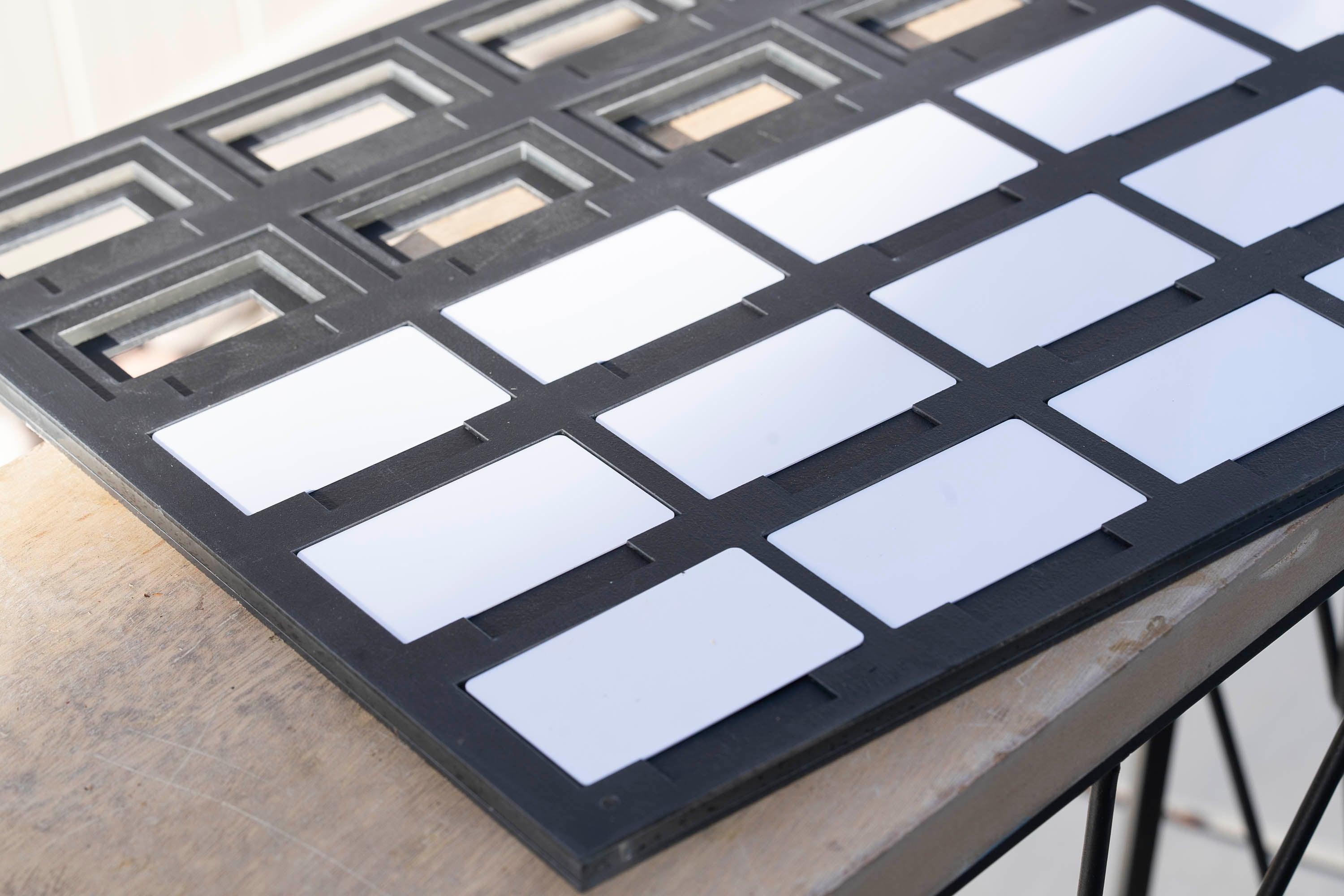 Business Card Printing Jig for MIMAKI UJF 3042/3042 MKII/3042 MK IIe UV Printer with PDF Template (3.5" x 2")