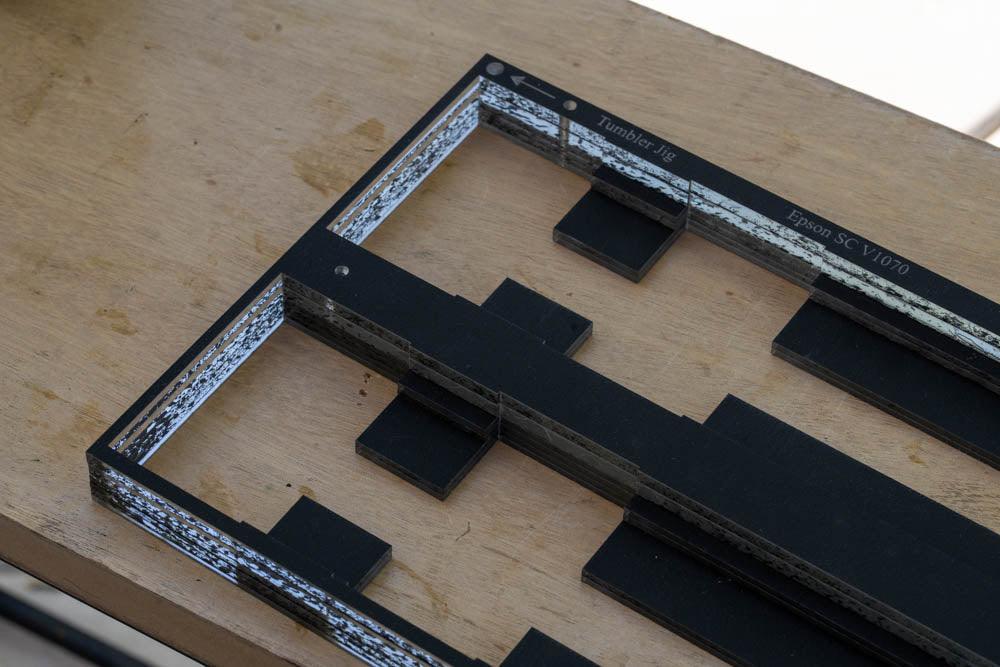 Tumbler (12oz - 45oz) Printing Jig for A3 Flatbed Printer with PDF Templates