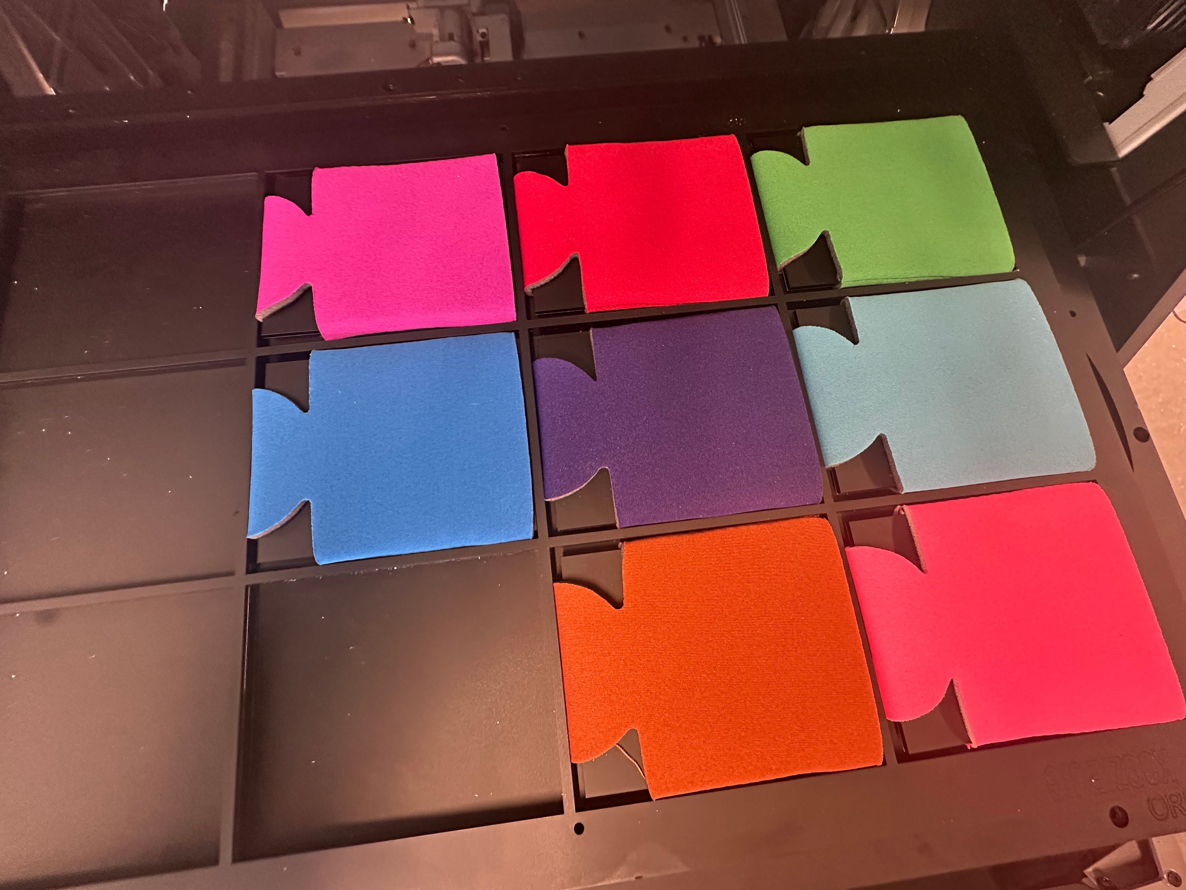 Can Cooler Sleeve Jig for A4 UV Printer | Precision UV Printing Jig with PDF Template