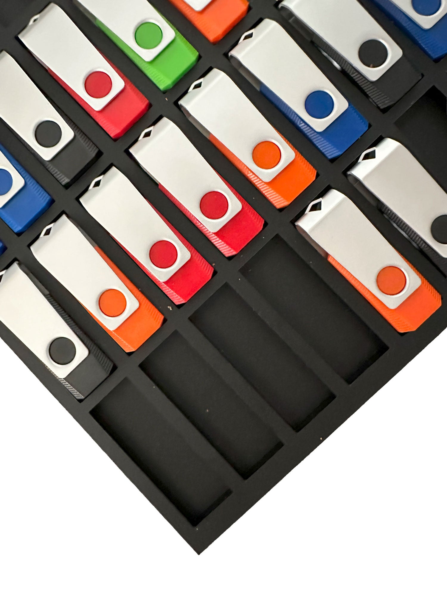 USB Swivel Flash Drive Jig for LogoJET UVx90R SE | UVx90i Flatbed Printer with PDF Templates