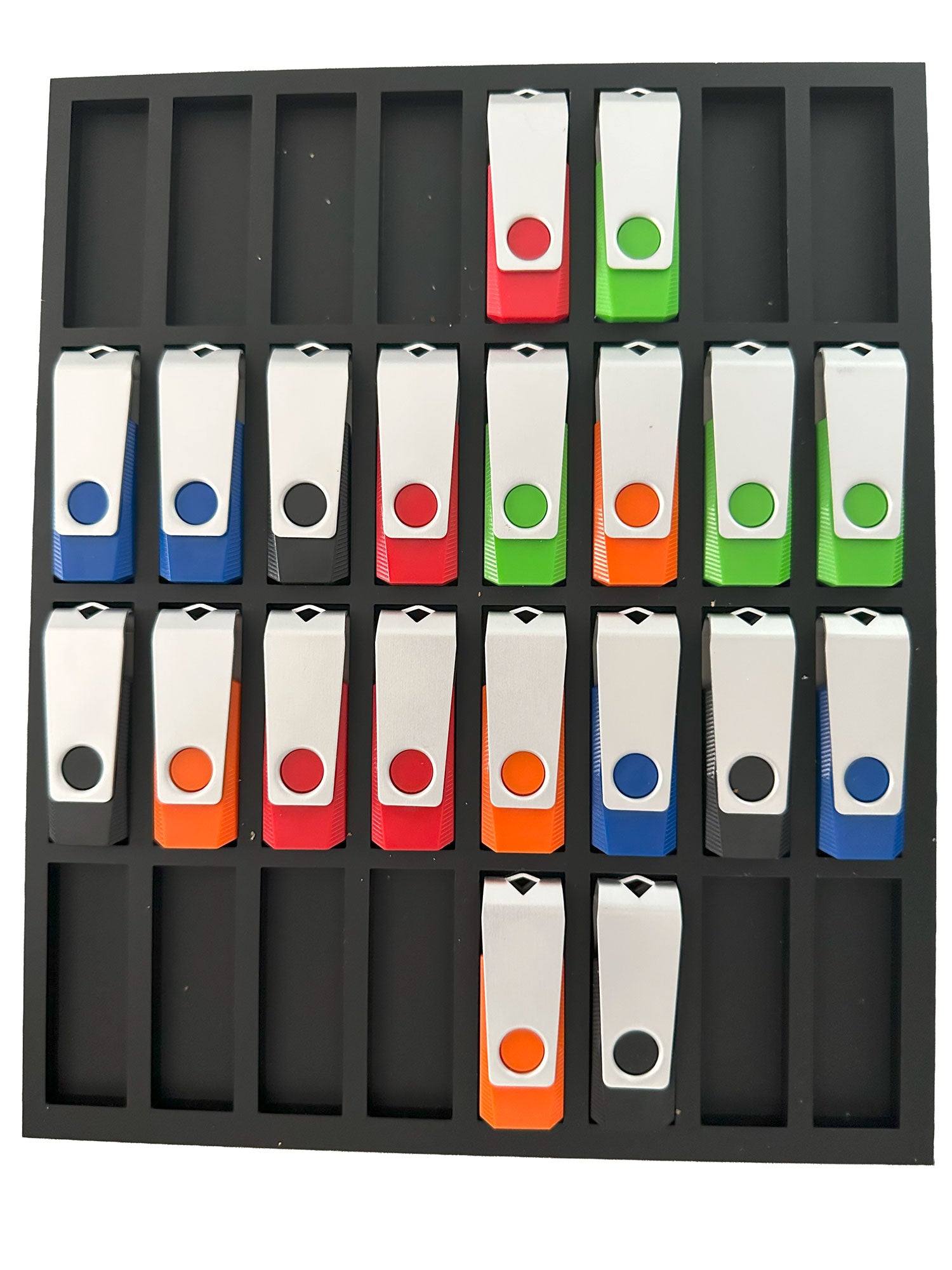 USB Swivel Flash Drive Jig for LogoJET UVx90R-SE Flatbed Printer with PDF Template