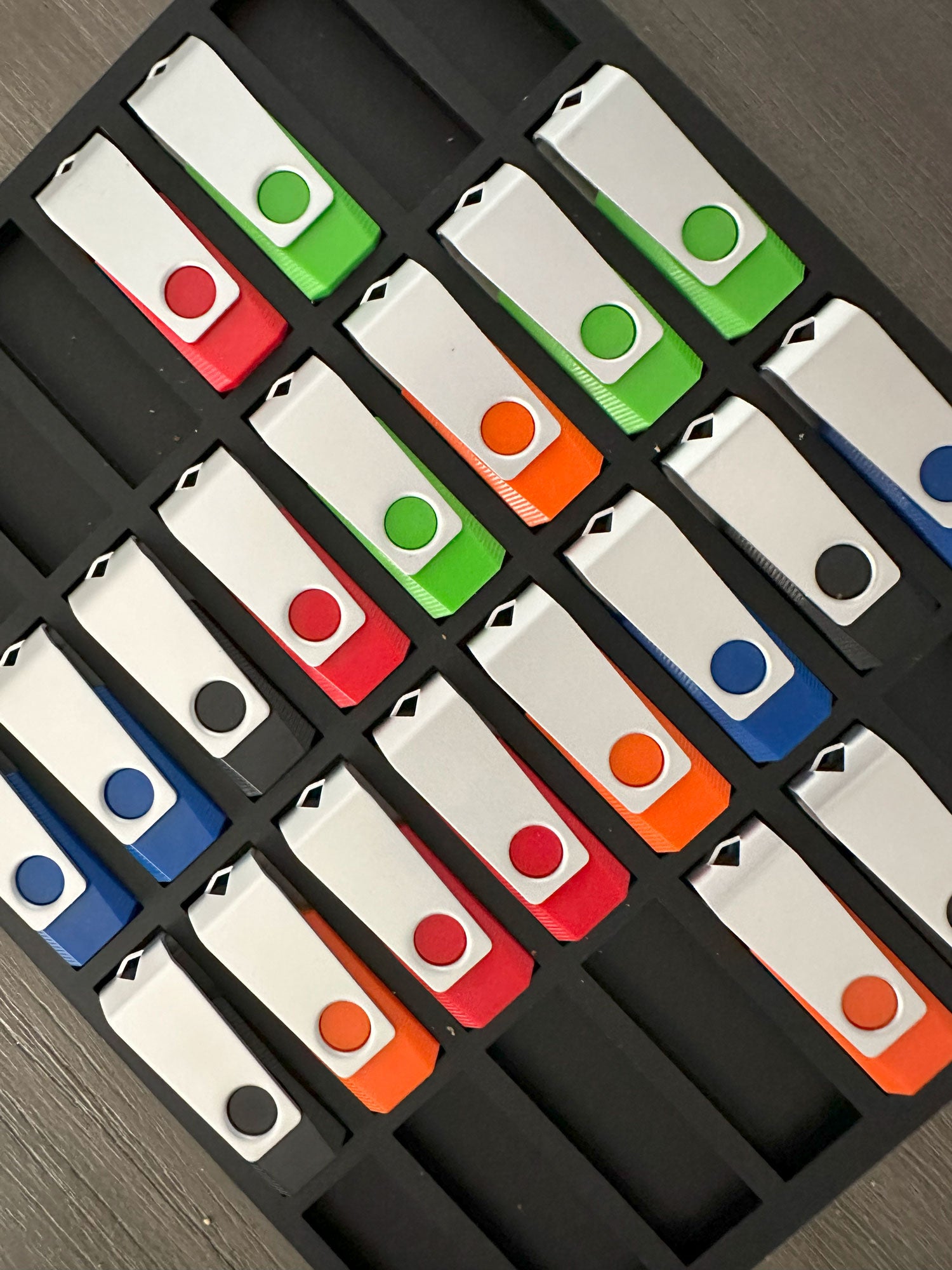 USB Swivel Flash Drive Jig for A3 Flatbed Printer with PDF Templates