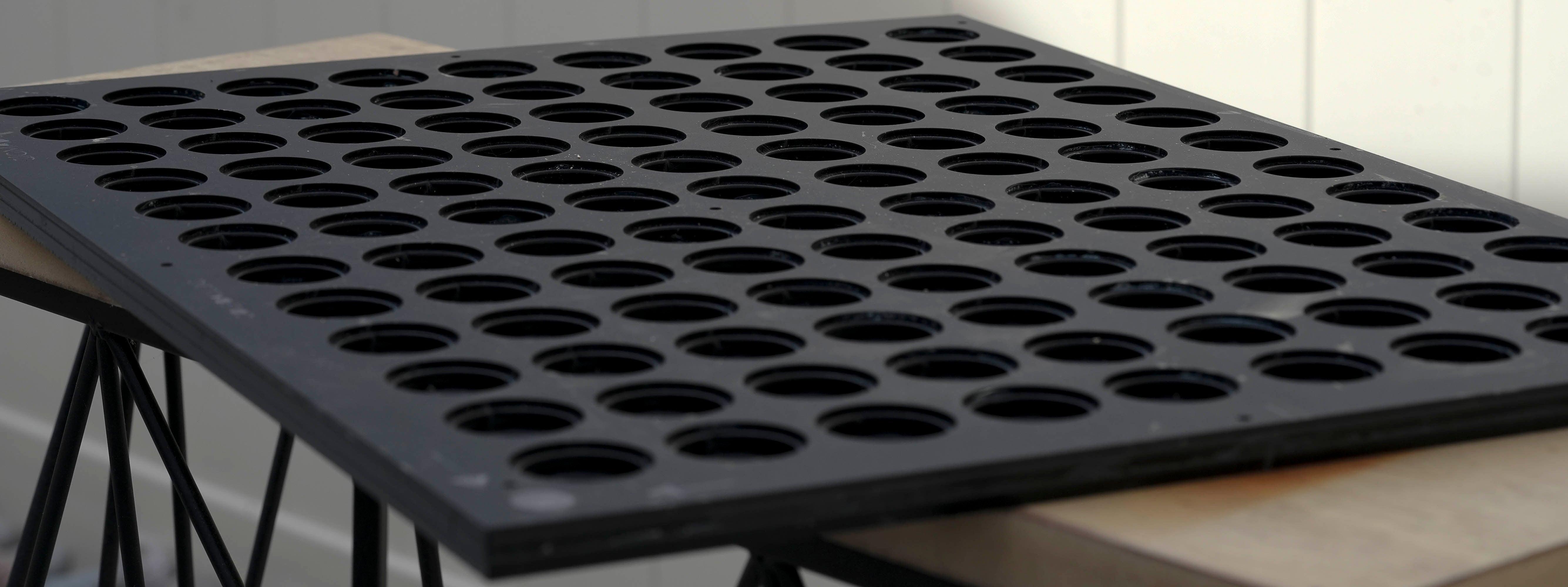 Golf Ball Printing Jig for LogoJET UVx45i | UVx40 R Plus SE Flatbed Printer- 108 Spaces with PDF Templates