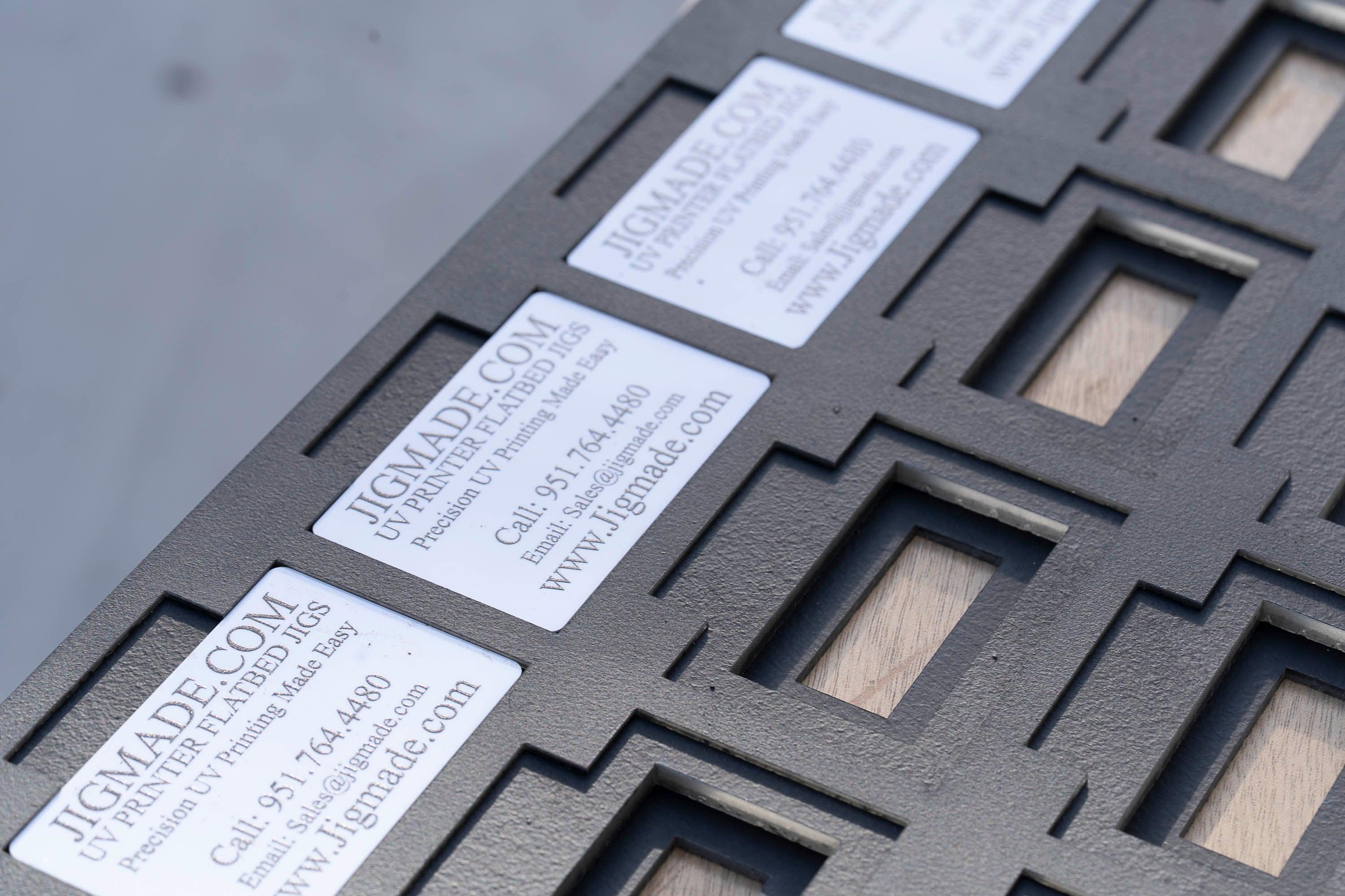 Business Card Printing Jig for MIMAKI UJF 3042/3042 MKII/3042 MK IIe UV Printer with PDF Template (3.5" x 2")