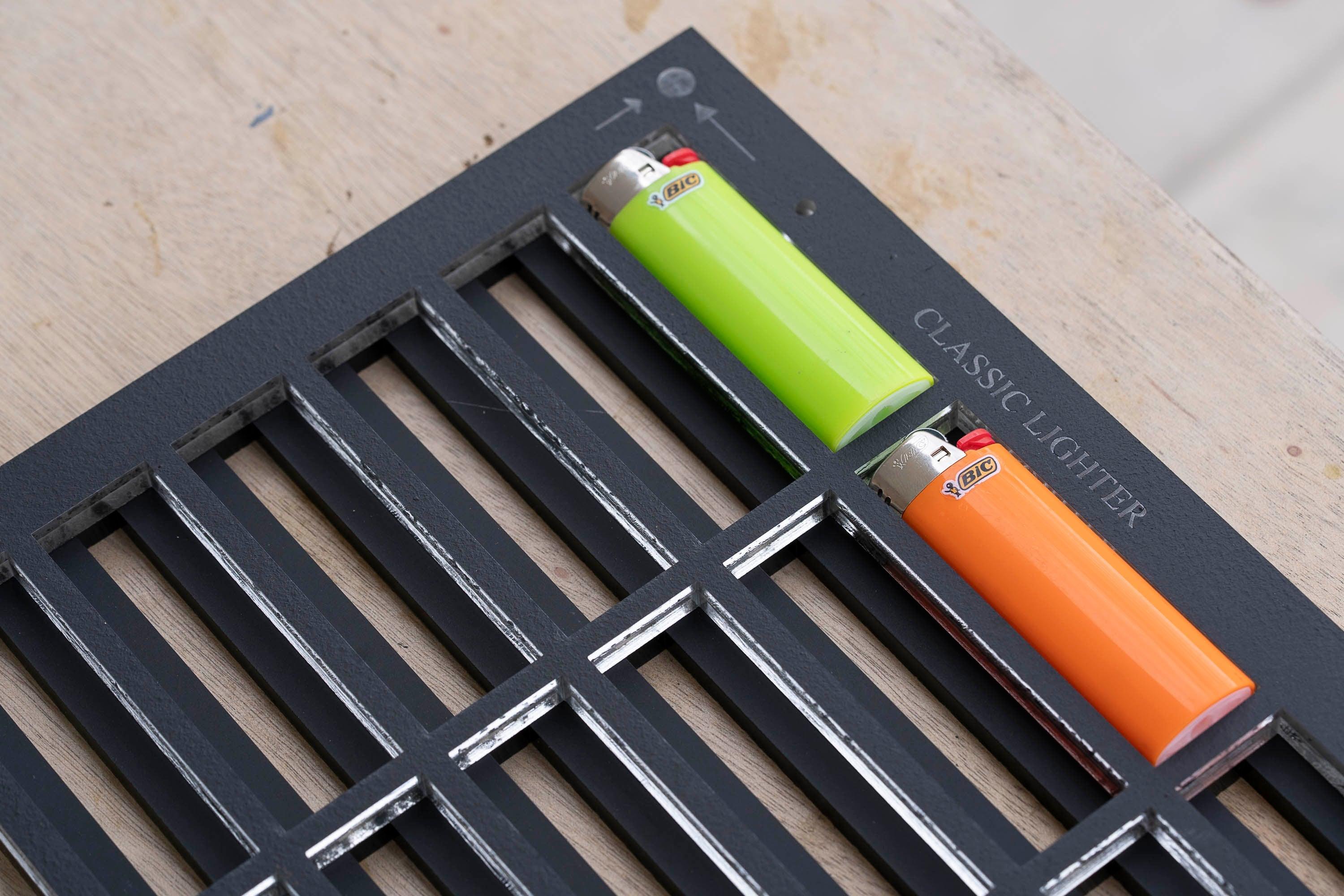 Lighter Printing Jig for for LogoJET UVx90R SE | UVx90i Flatbed Printer with PDF Templates