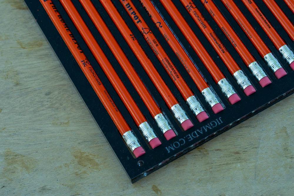 Pencil Printing Jig for LogoJET UVx90R-SE Flatbed Printer Pencils with PDF Template