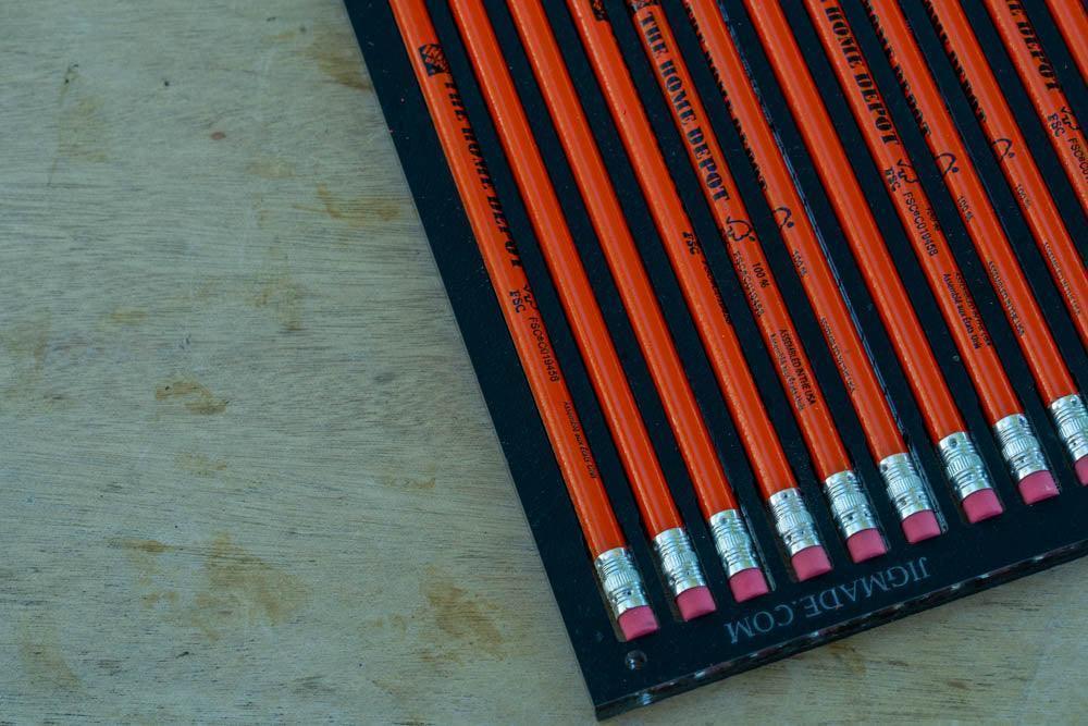 Pencil Printing Jig for LogoJET UVx90R-SE Flatbed Printer Pencils with PDF Template