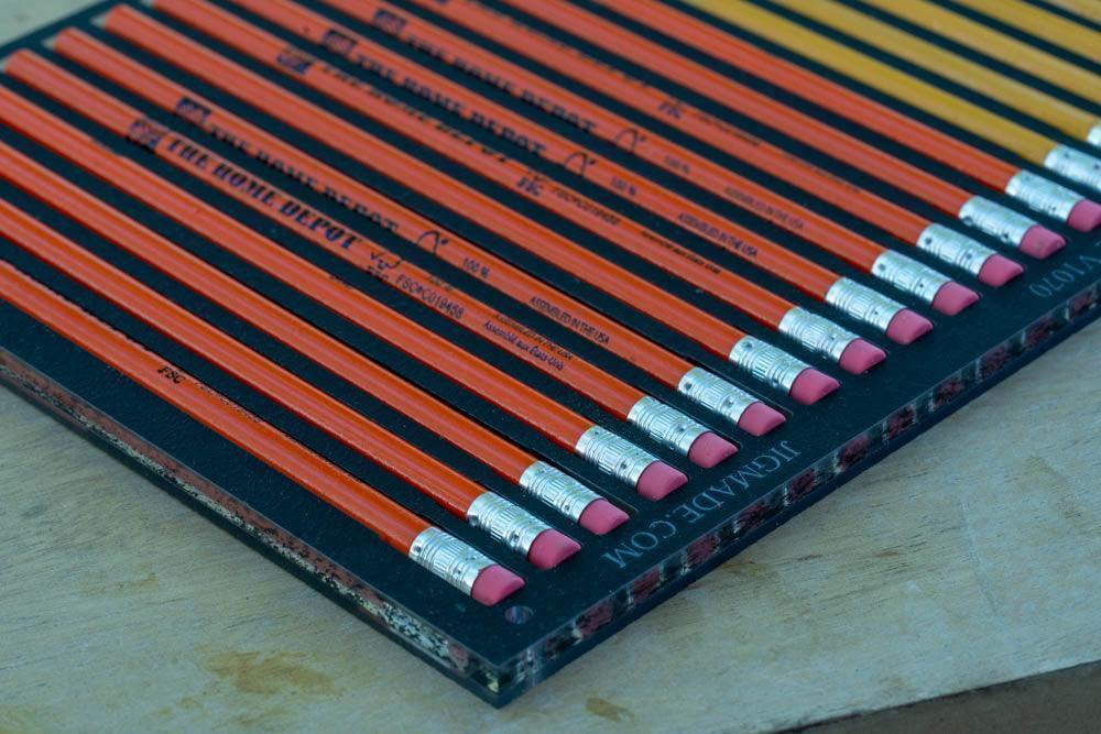 Pencil Printing Jig for LogoJET UVx90R-SE Flatbed Printer Pencils with PDF Template
