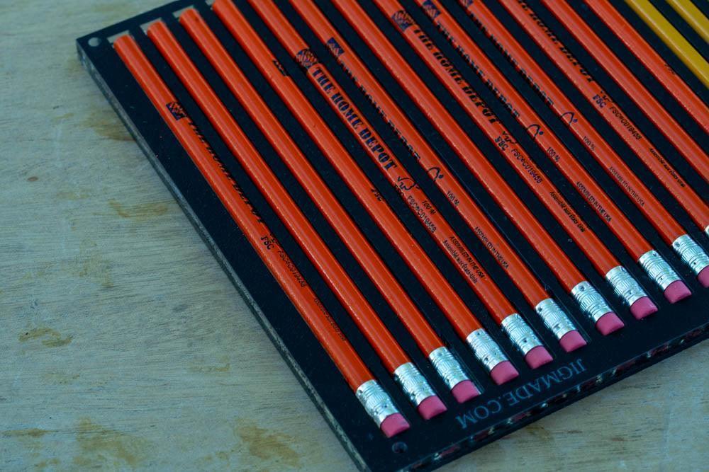 Pencil Printing Jig for LogoJET UVx90R-SE Flatbed Printer Pencils with PDF Template