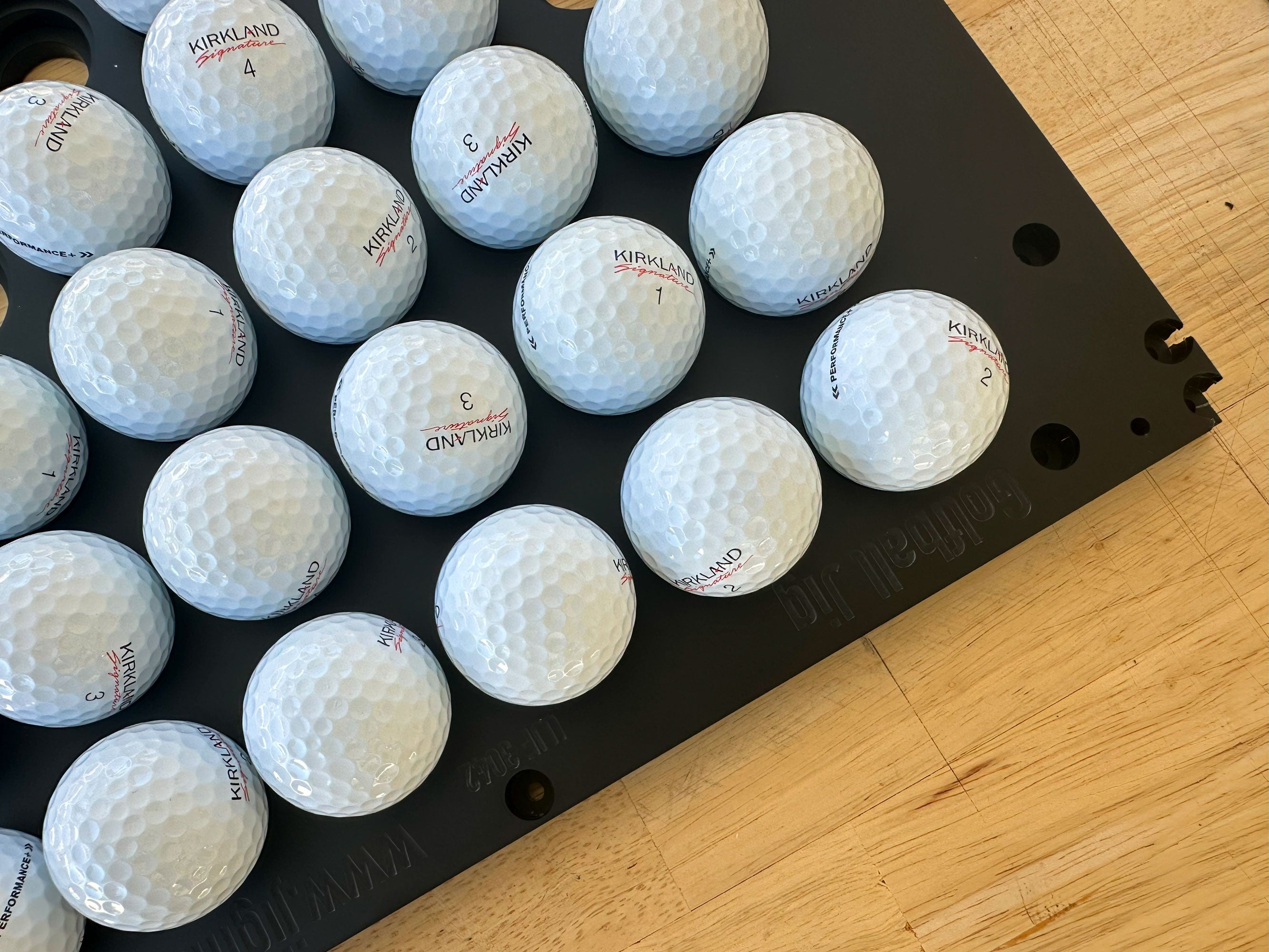 Golf Ball Printing Jig Mimaki UJF 3042/Mimaki UJF 3042 MK II/Mimaki UJF 3042 MK IIe Flatbed Printer (48 Golf Balls) with PDF Template