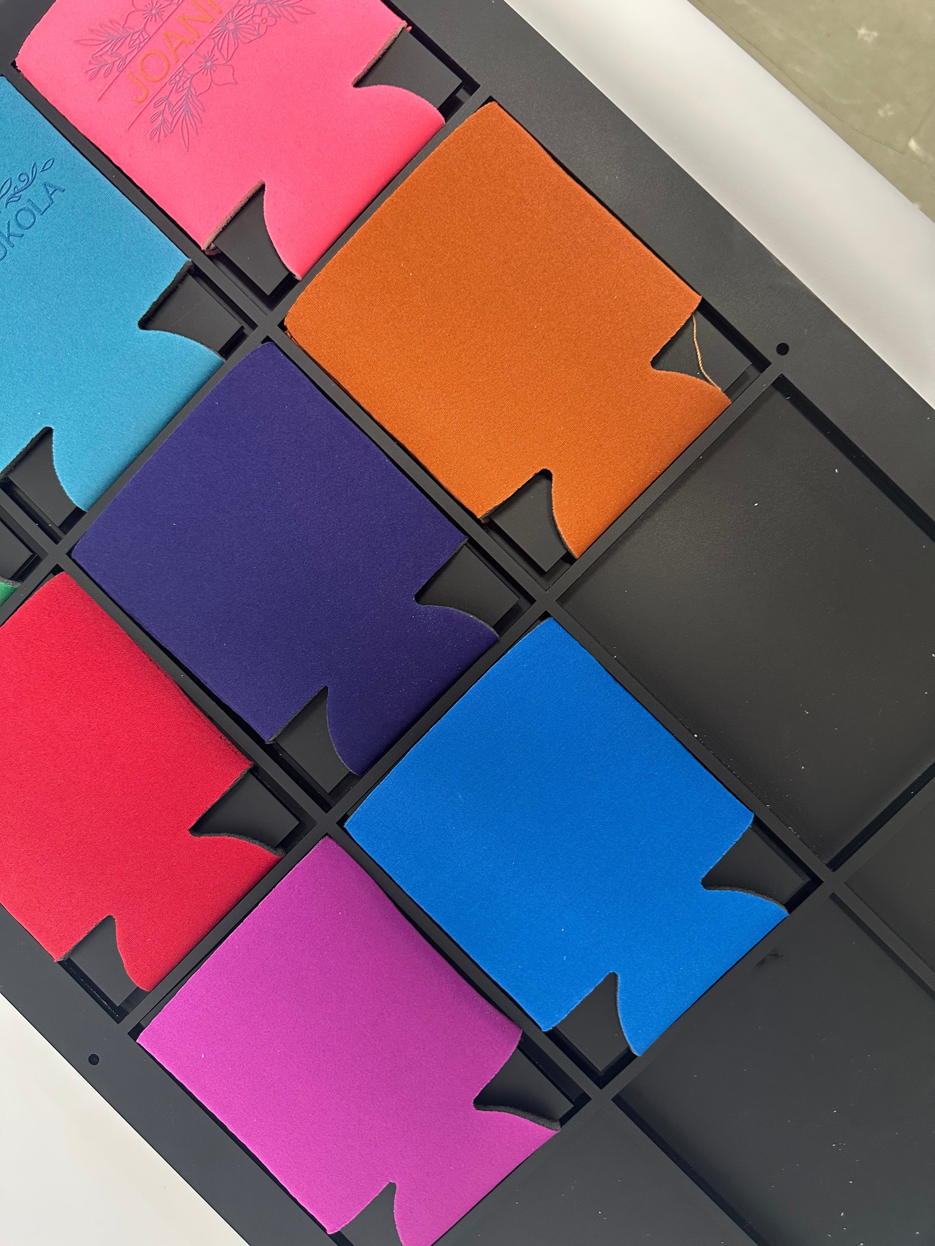 Can Cooler Sleeve Jig for Logojet 90R | Precision UV Printing Jig with PDF Template